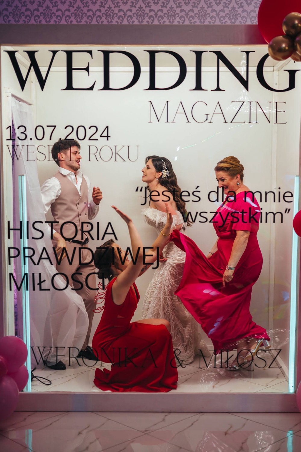 Fotobox podczas przyjęcia weselnego