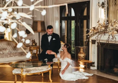 Zamek Moszna FOTOGRAFIA ŚLUBNA Suknia ślubna Fotograf na ślub