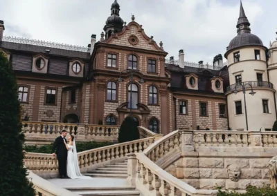 Zamek Moszna FOTOGRAFIA ŚLUBNA Suknia ślubna Fotograf na ślub